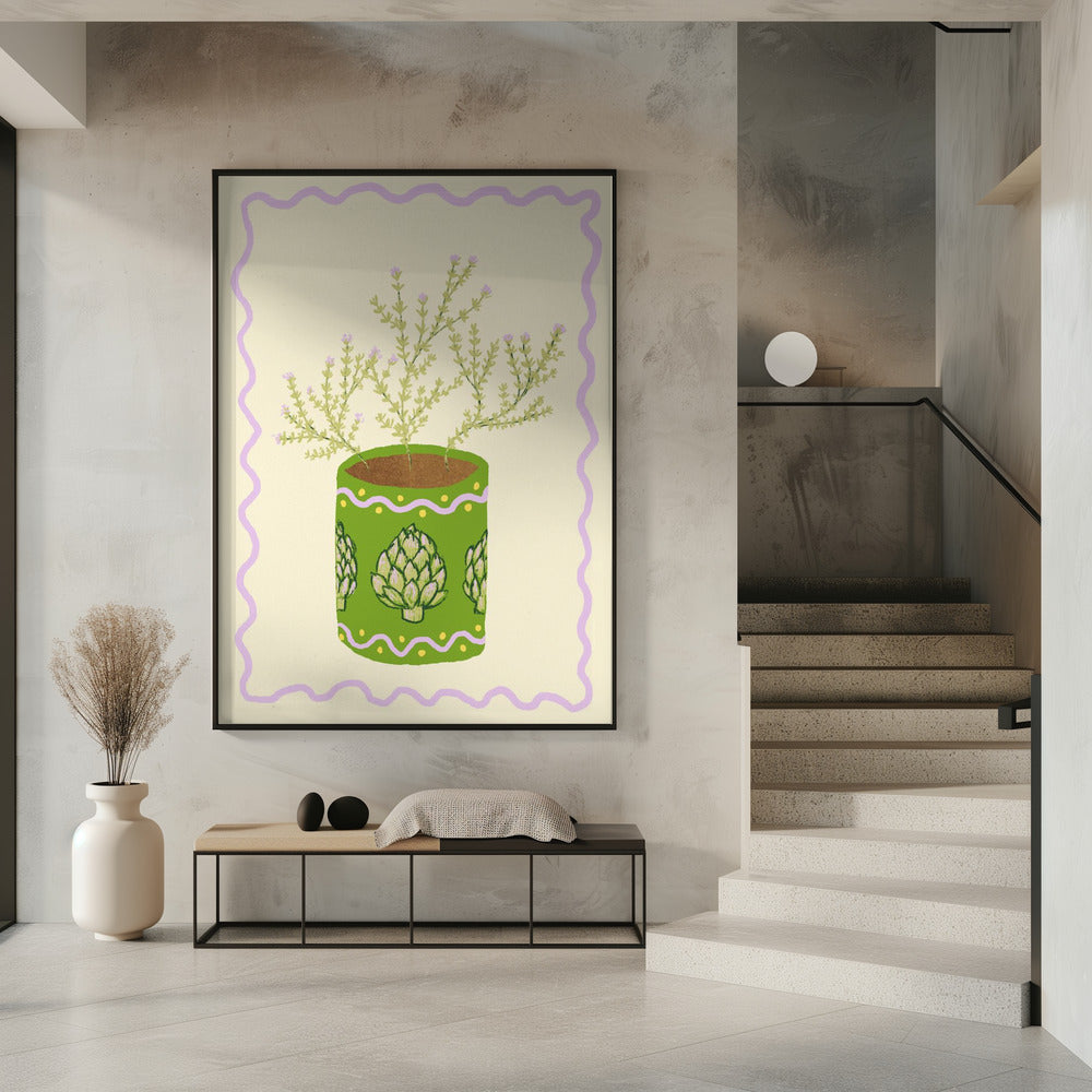 Artischocke & Thymian | Poster