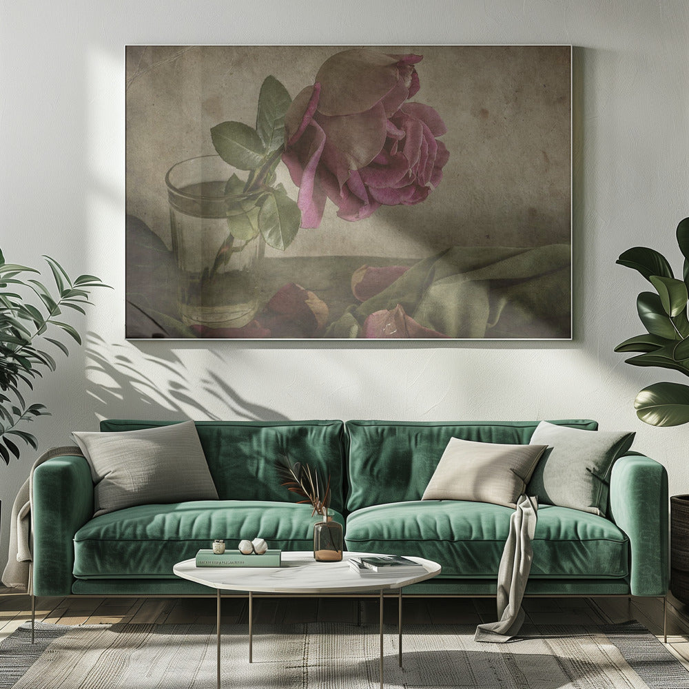Träne der Rose | Leinwand