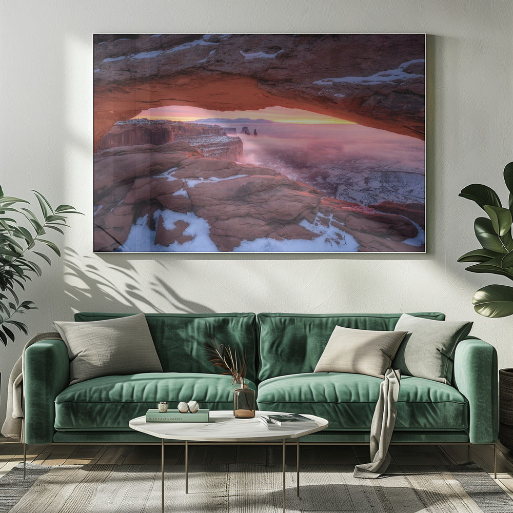 Der Moment kurz vor Sonnenaufgang | Leinwand