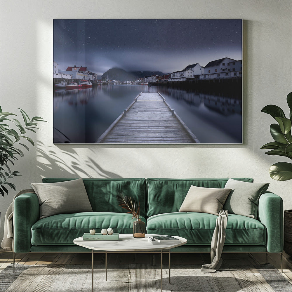 Wenn die Nacht vom Himmel fällt | Leinwand