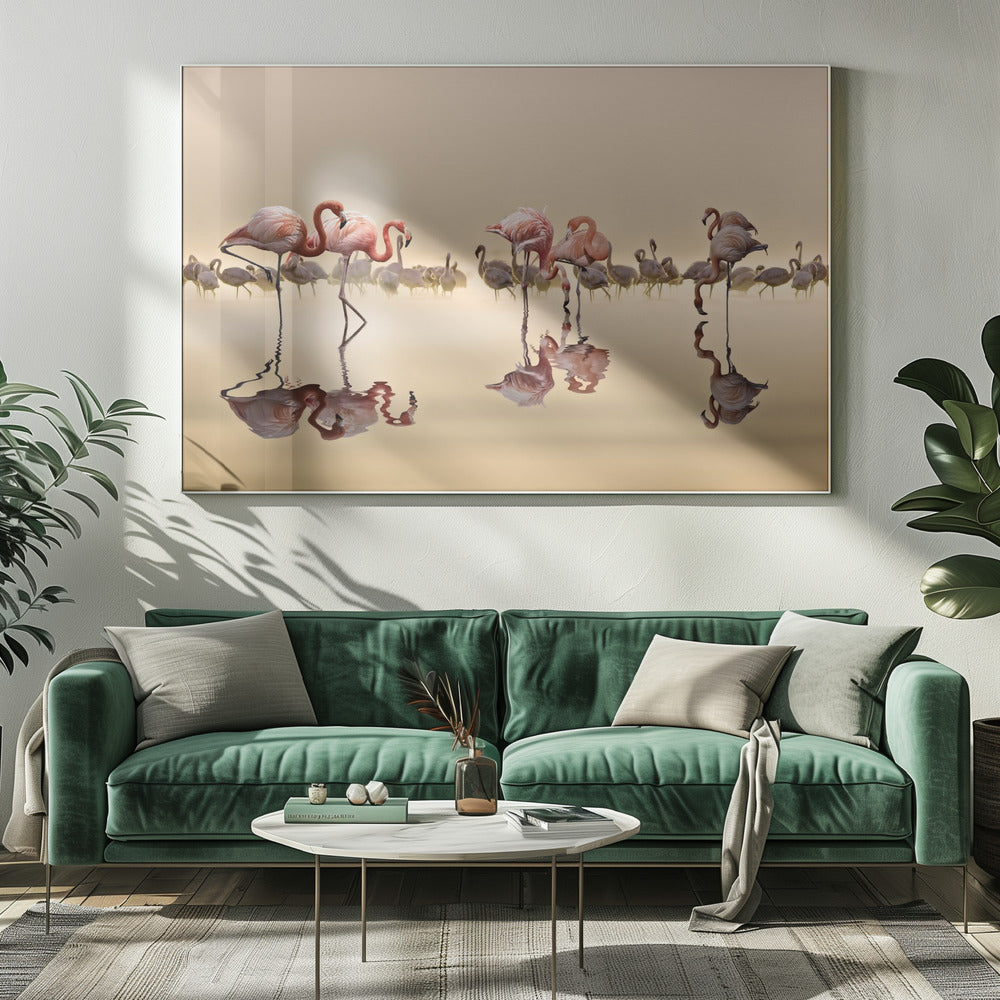 FLAMINGOS | Leinwand