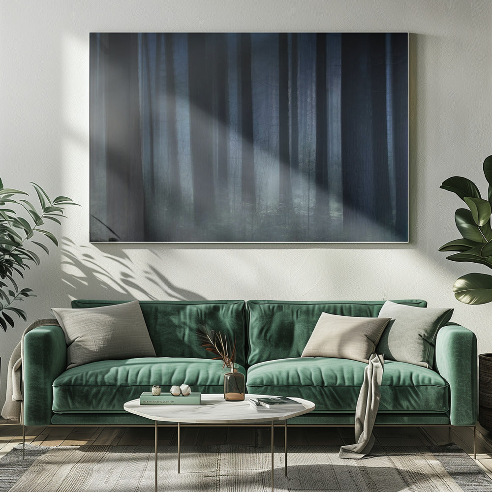 Blaues Licht | Leinwand