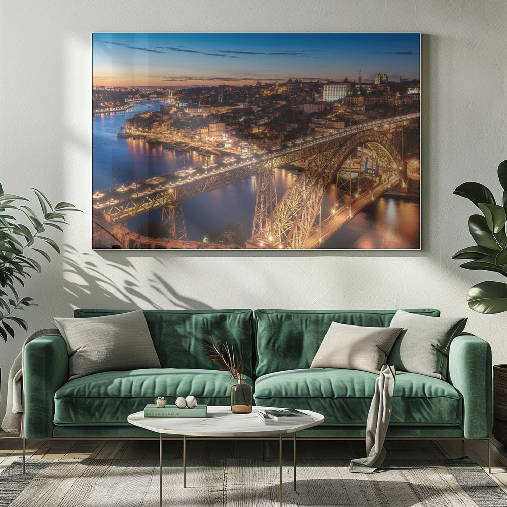 Portugal - Porto Blue Hour | Leinwand