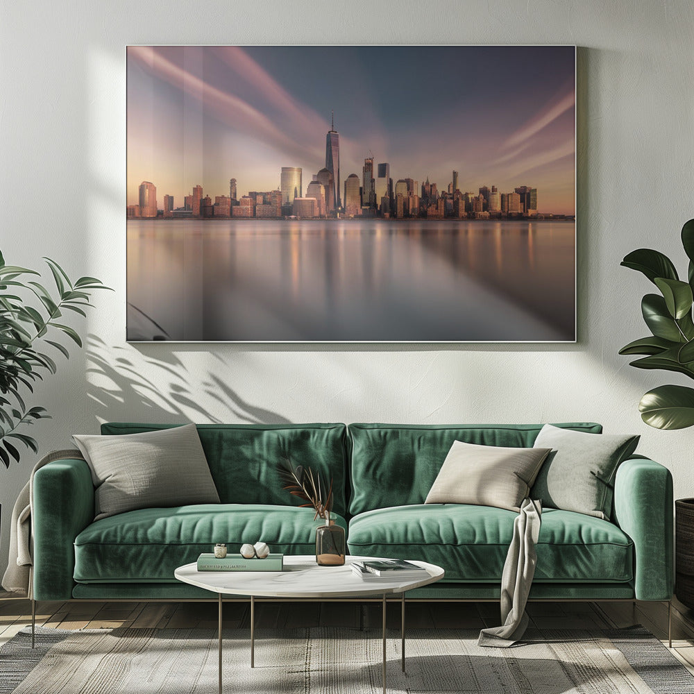 Goldenes Manhattan | Leinwand