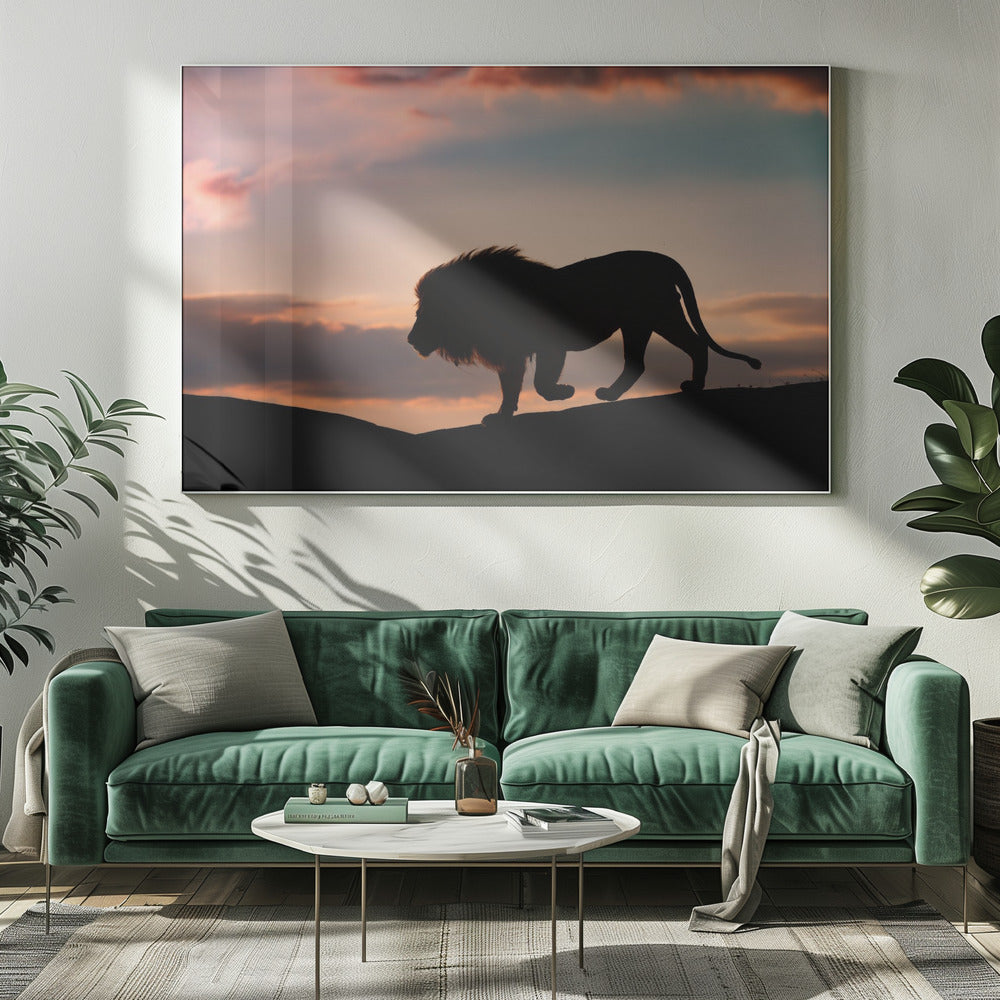 Sonnenuntergang in der Serengeti | Leinwand