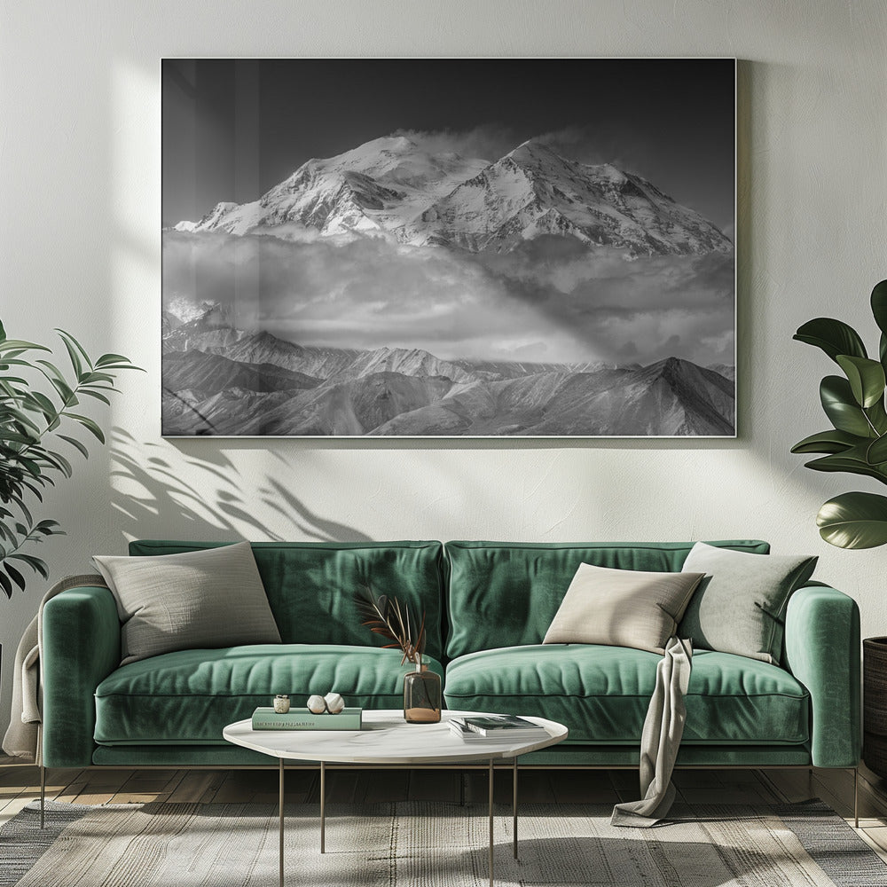 Denali von der gegenüberliegenden Gratlinie aus | Leinwand