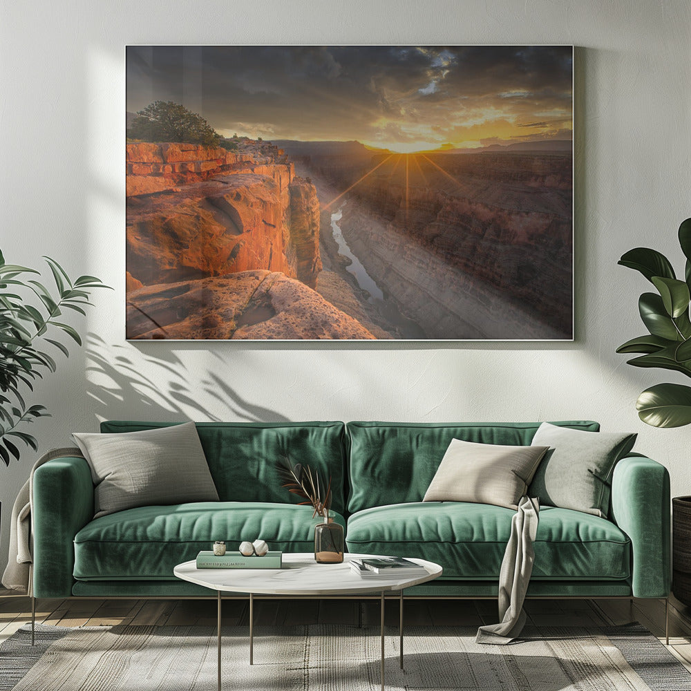 Sonnenaufgang über dem Grand Canyon | Leinwand