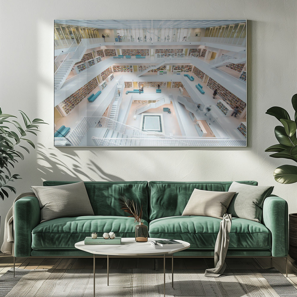Bibliothek Stuttgart | Leinwand