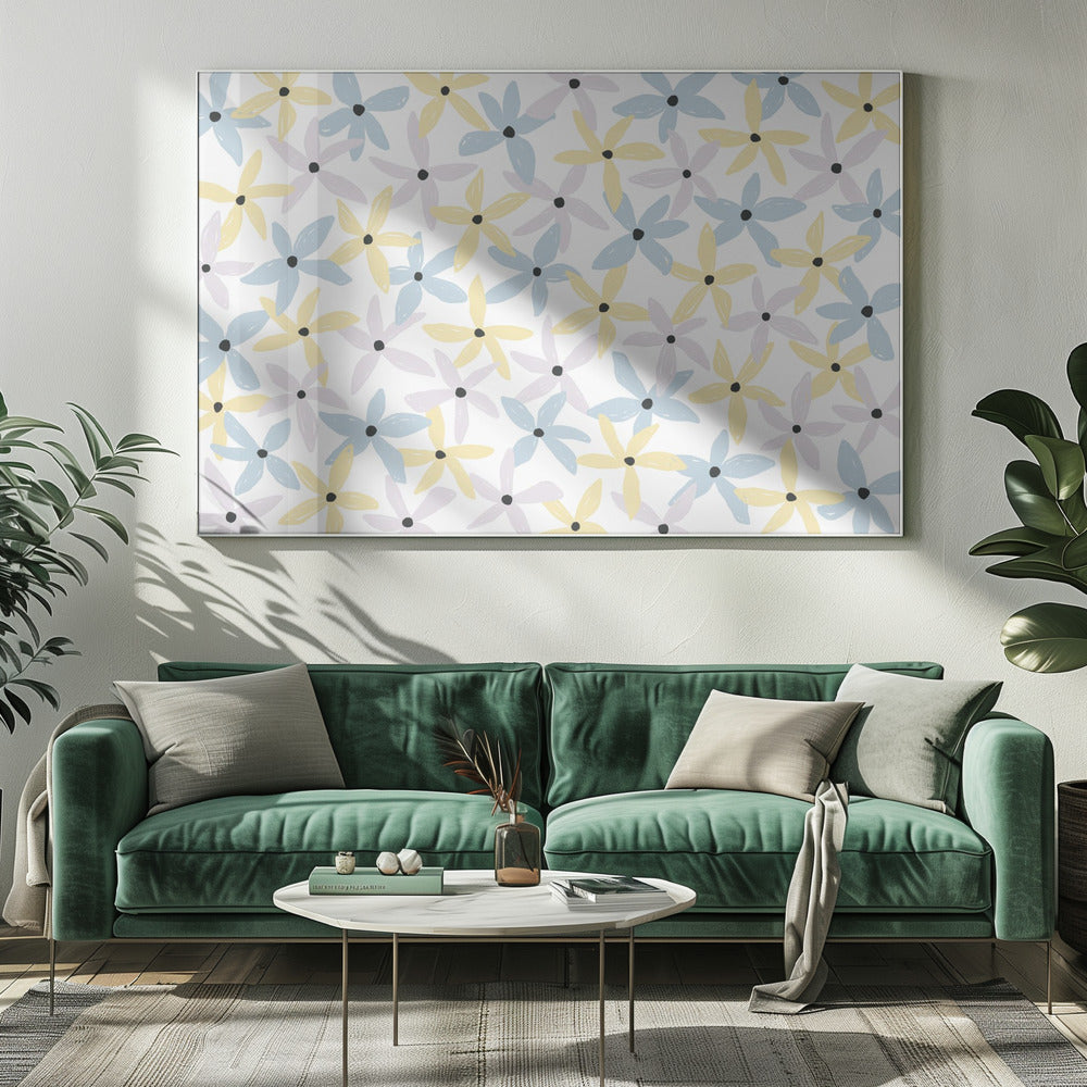 Colorful Playful Flowers | Canvas