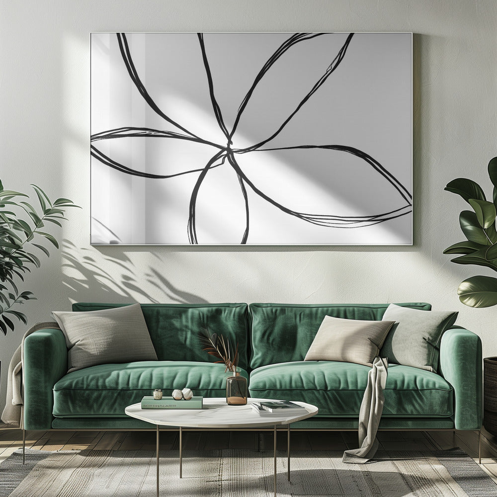 Einfache Blume | Leinwand