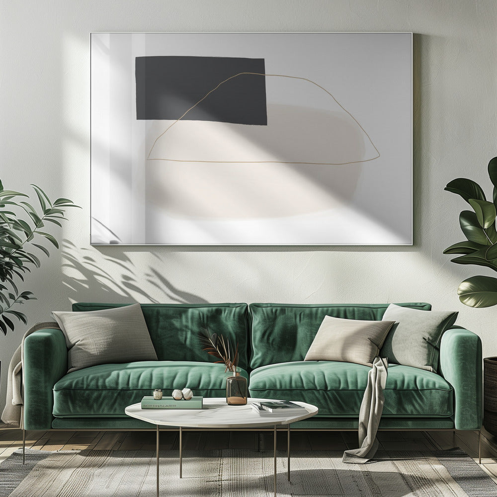 Geometrische Formen und gedämpfte Töne | Leinwand
