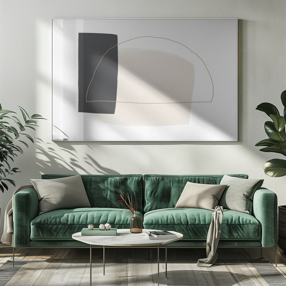 Geschwungene Schlichtheit | Leinwand
