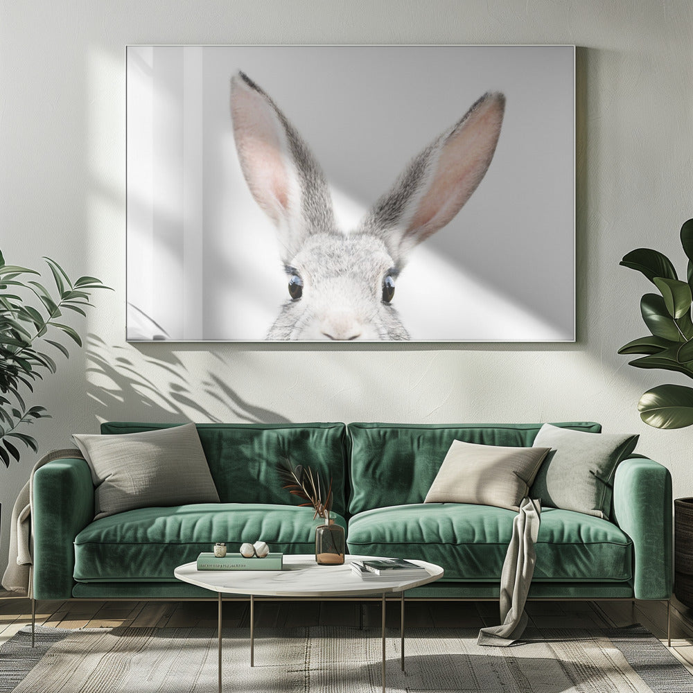 Guckender Hase | Leinwand
