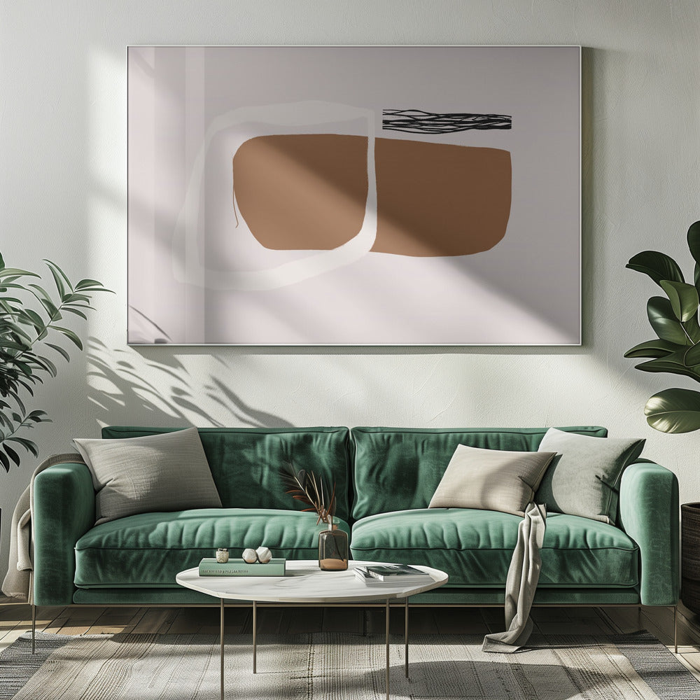 Erdiger Minimalismus | Leinwand
