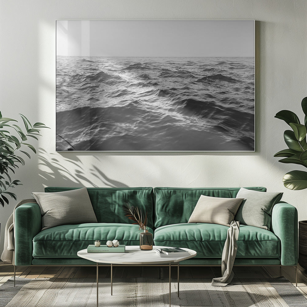 Wellenförmiger Horizont SW | Leinwand