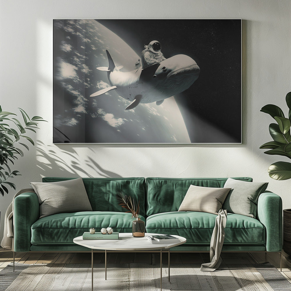 Cosmic Whale Ride | Canvas