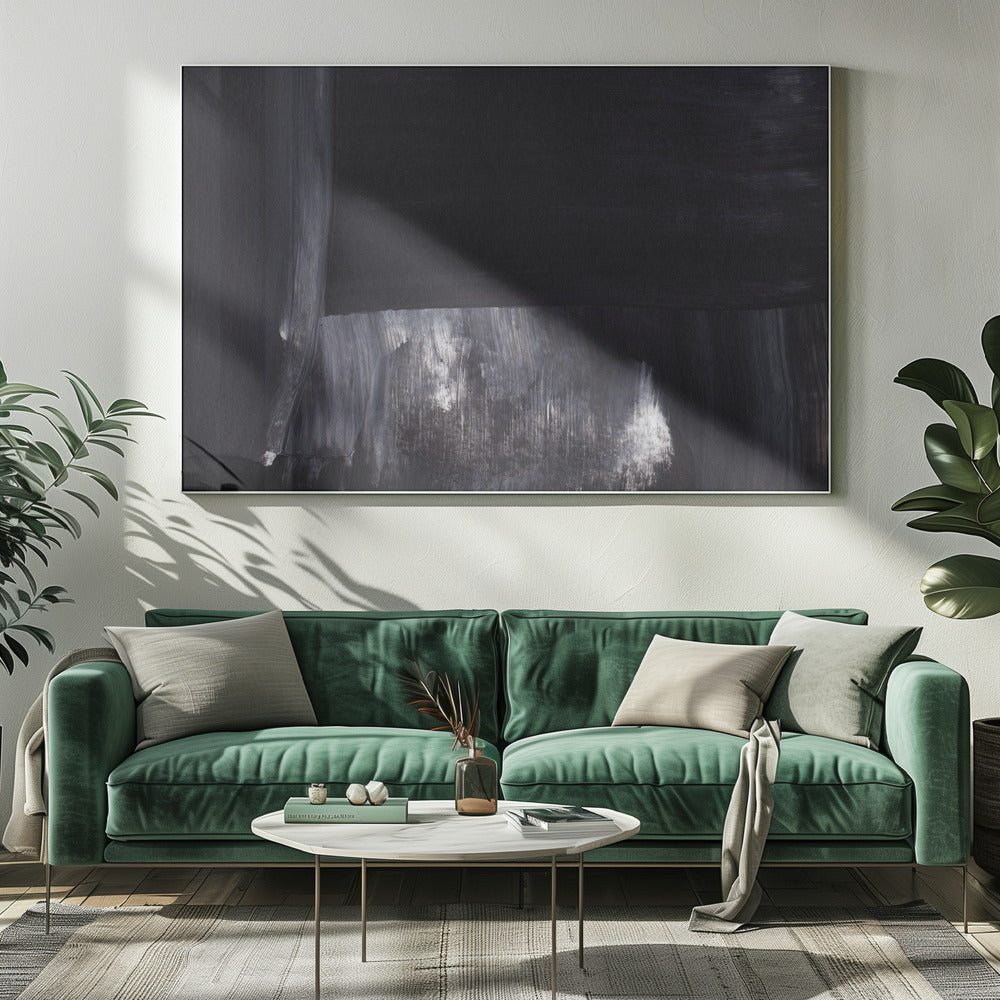 Monochrome Tones With Sweeping Brushstrokes | Canvas
