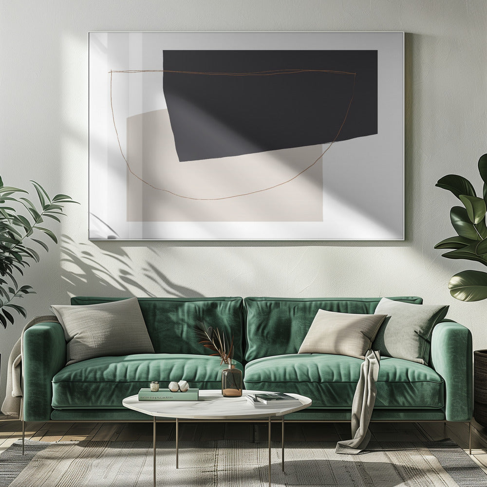 Curved Abstract Harmony | Canvas