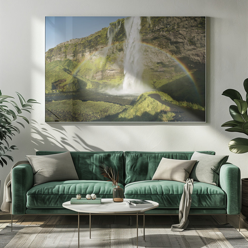 Regenbogen-Wasserfall | Leinwand