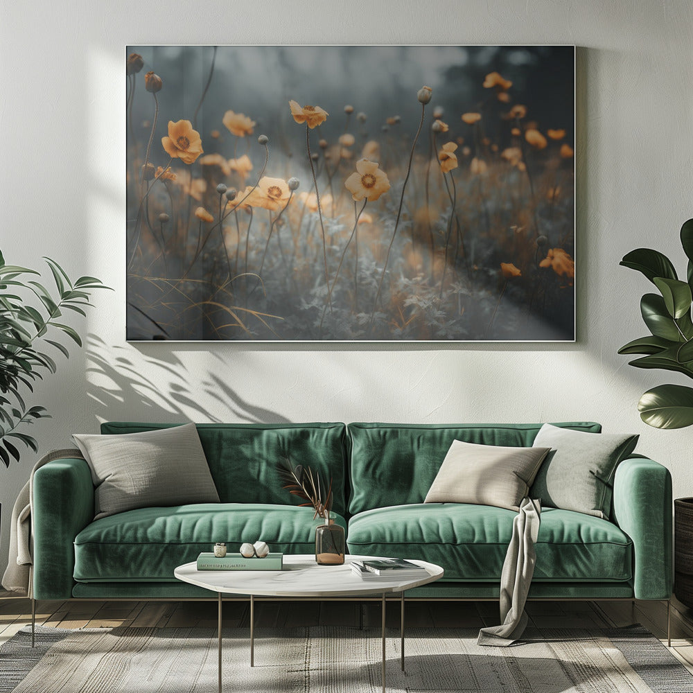 Goldener Mohntraum | Leinwand