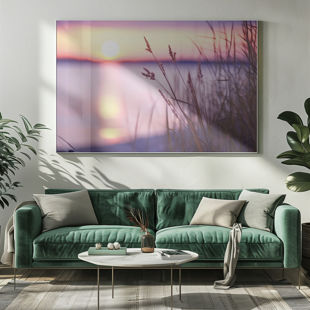 Ruhiges Sonnenuntergangsglühen | Leinwand