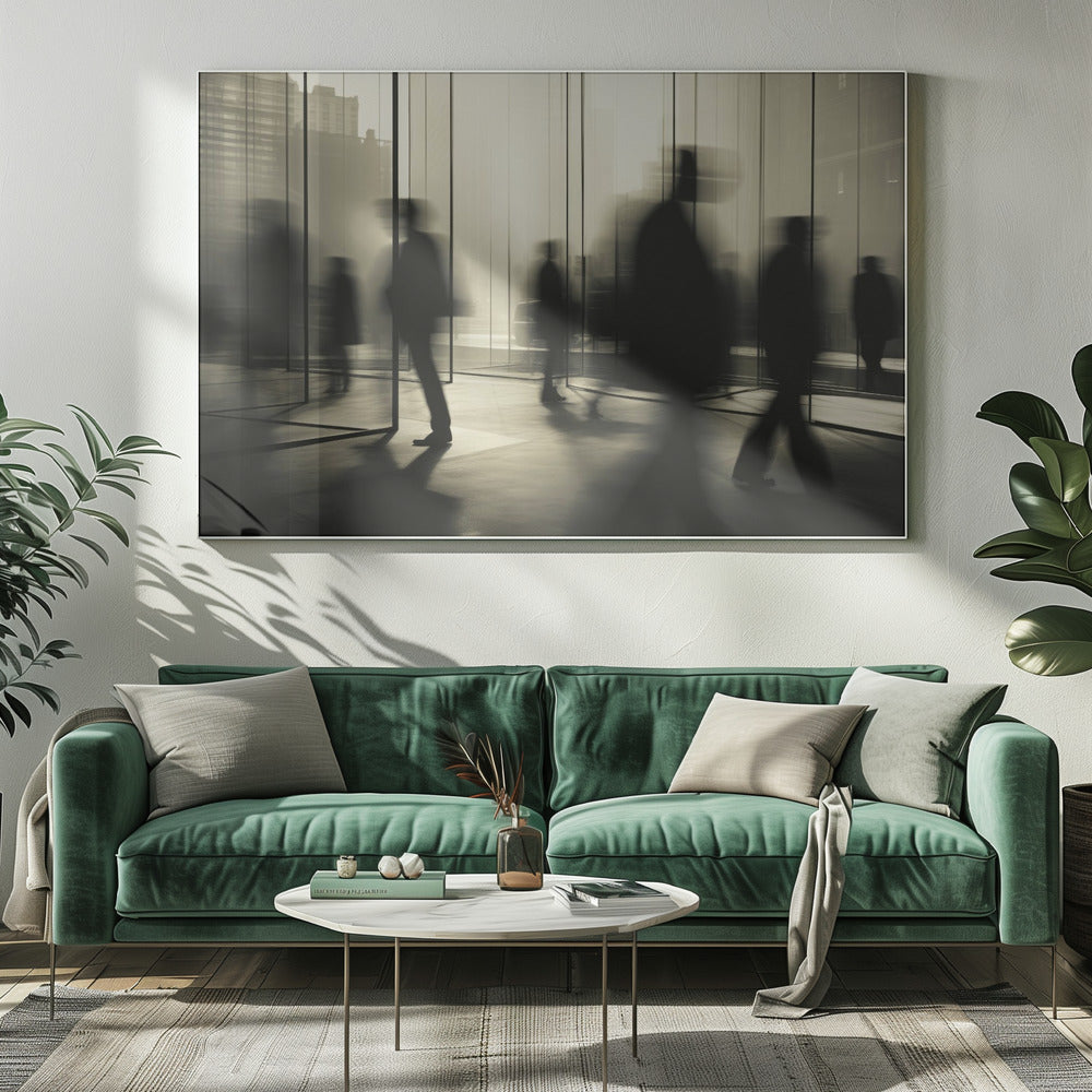 Geisterhafter Stadtbummel | Leinwand