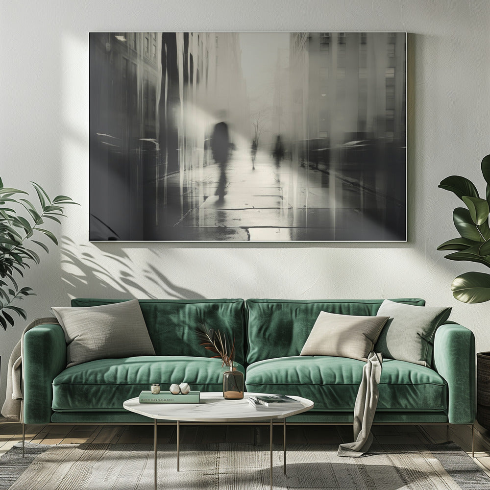 Geisterhafter Stadtbummel | Leinwand