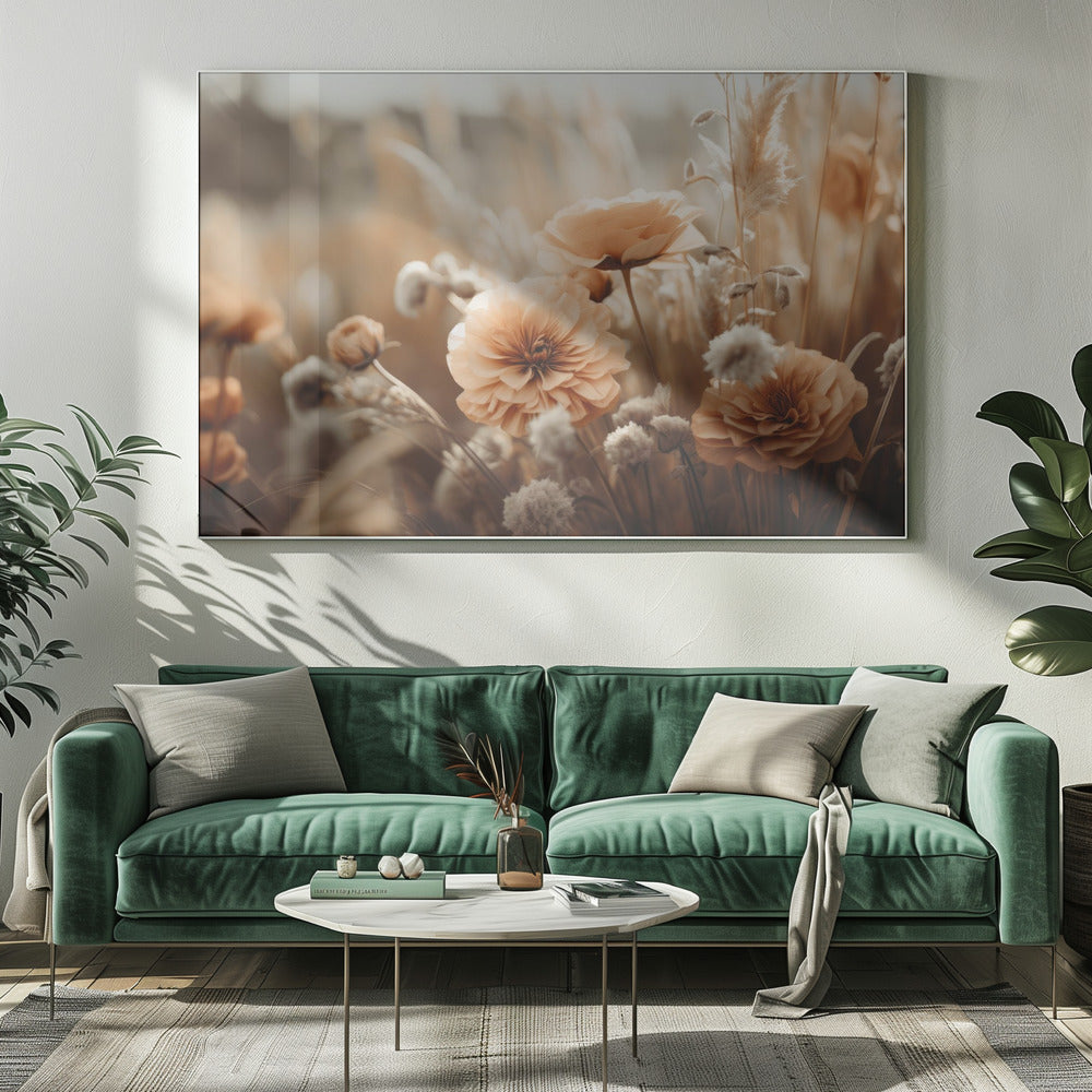 Goldener Blütenglanz | Leinwand