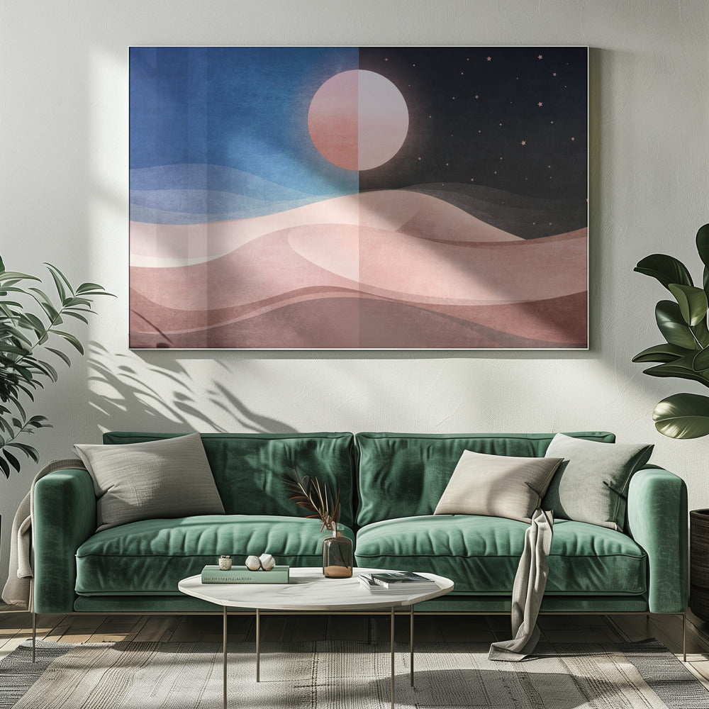 Dualität der Dünen | Leinwand