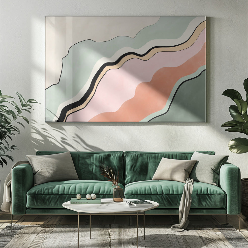 Fließende Horizonte | Leinwand