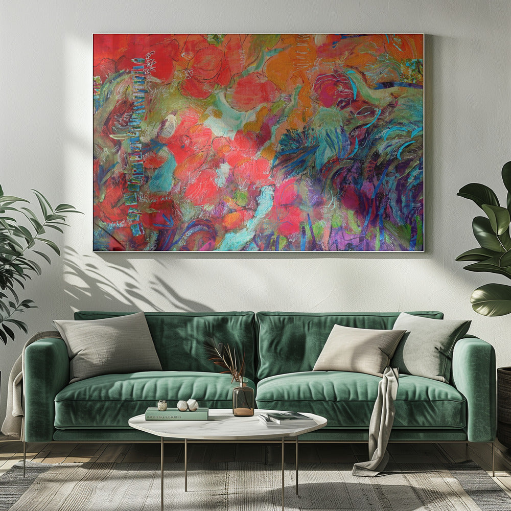 Ausbruch blühenden Lichts | Leinwand