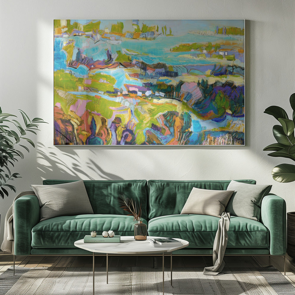 Lebendige Landschaft | Leinwand