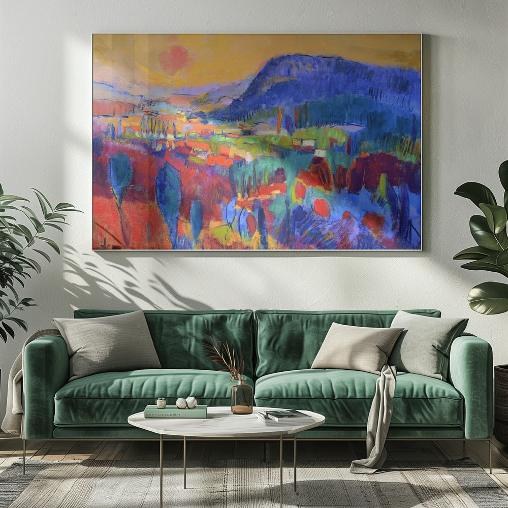 Expressionistisches farbenfrohes Abstraktes | Leinwand