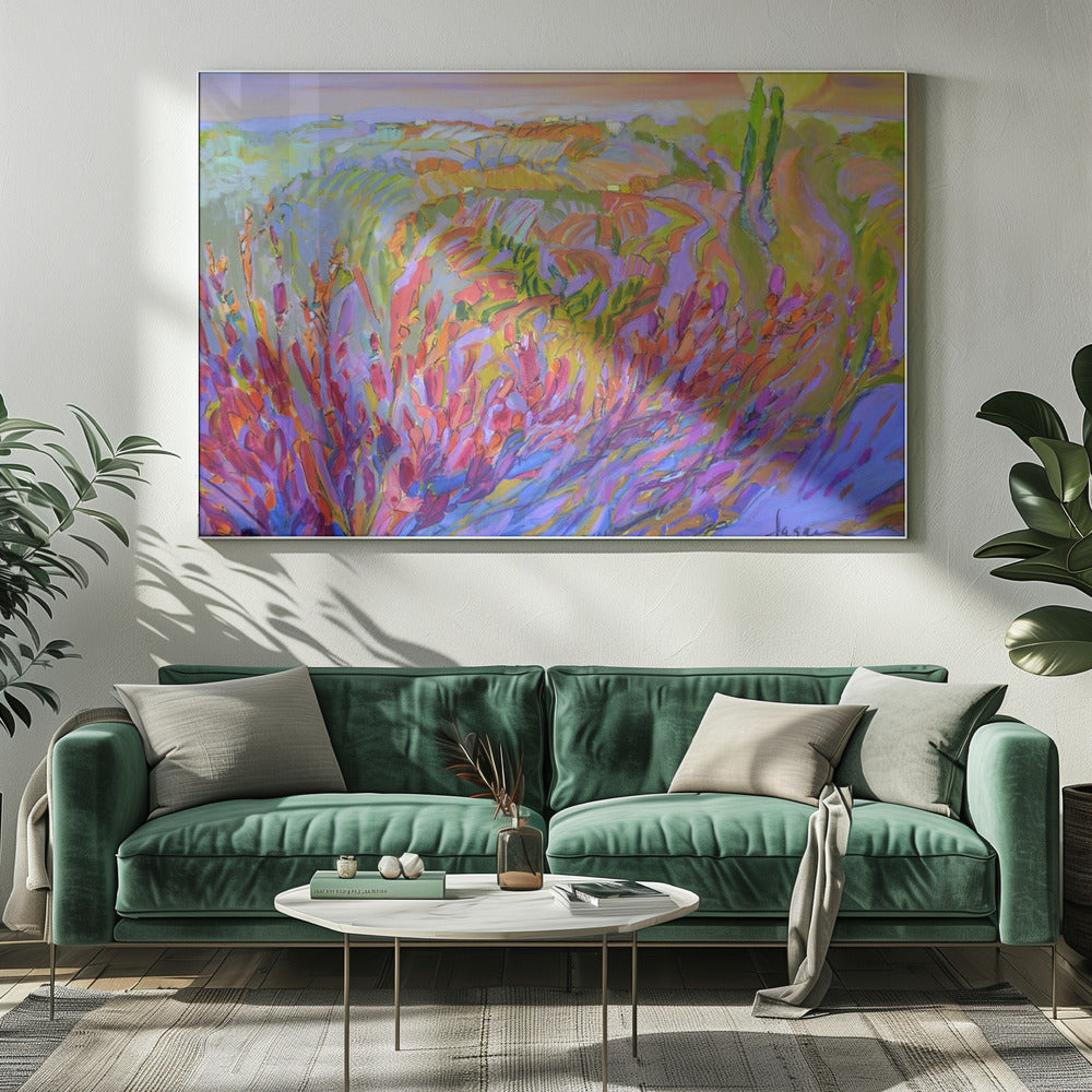 Lebendige Farben und zarte Blütenblätter | Leinwand