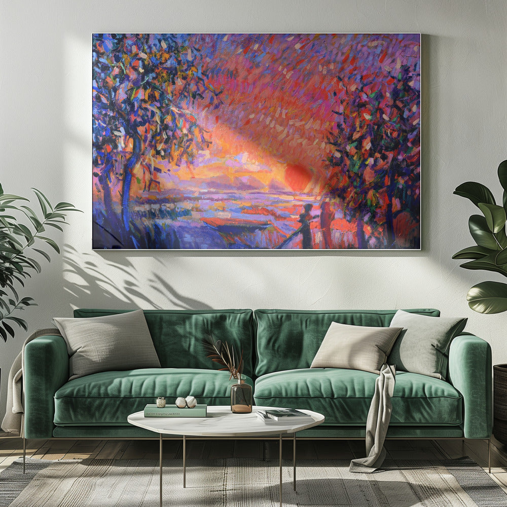 Lebendiges Abendlicht | Leinwand