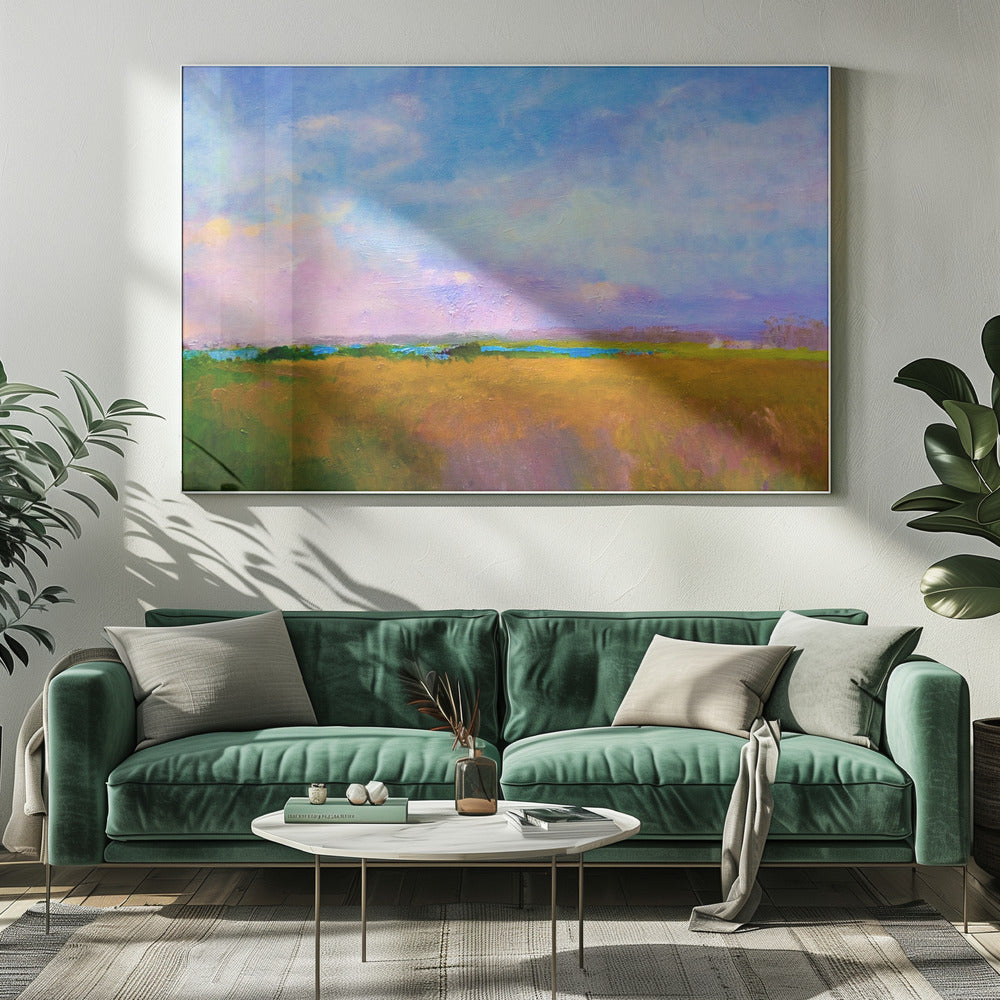 Amber Skyline | Leinwand