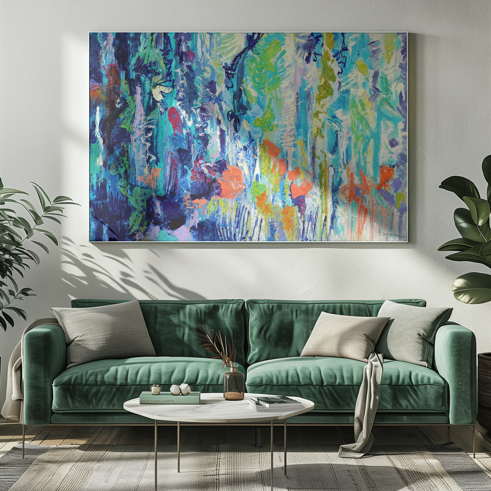 Brillante Blütenlandschaft | Leinwand
