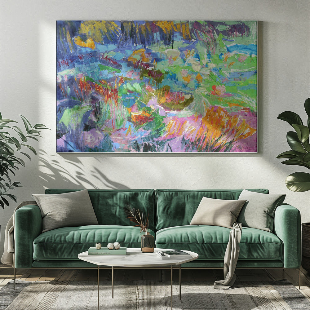 Lebendige Traumlandschaft | Leinwand