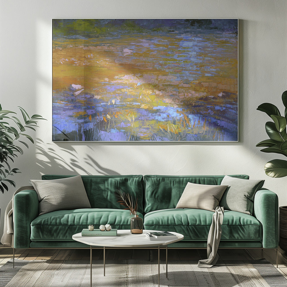 Sonnenbeschienene Reflexionen | Leinwand
