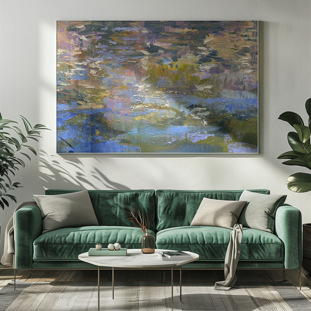 Gewellte Reflexionen | Leinwand