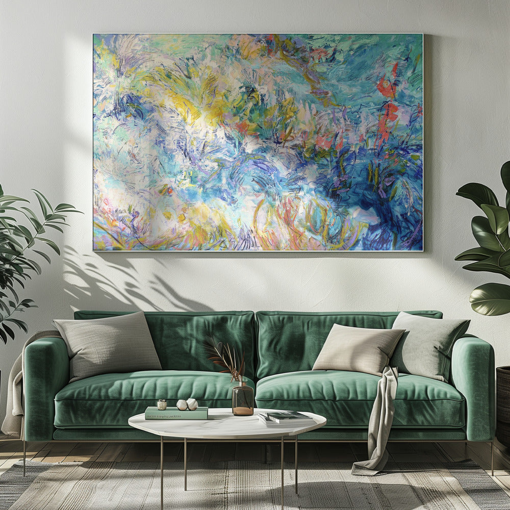 Impressionistisches farbenfrohes Abstraktes | Leinwand