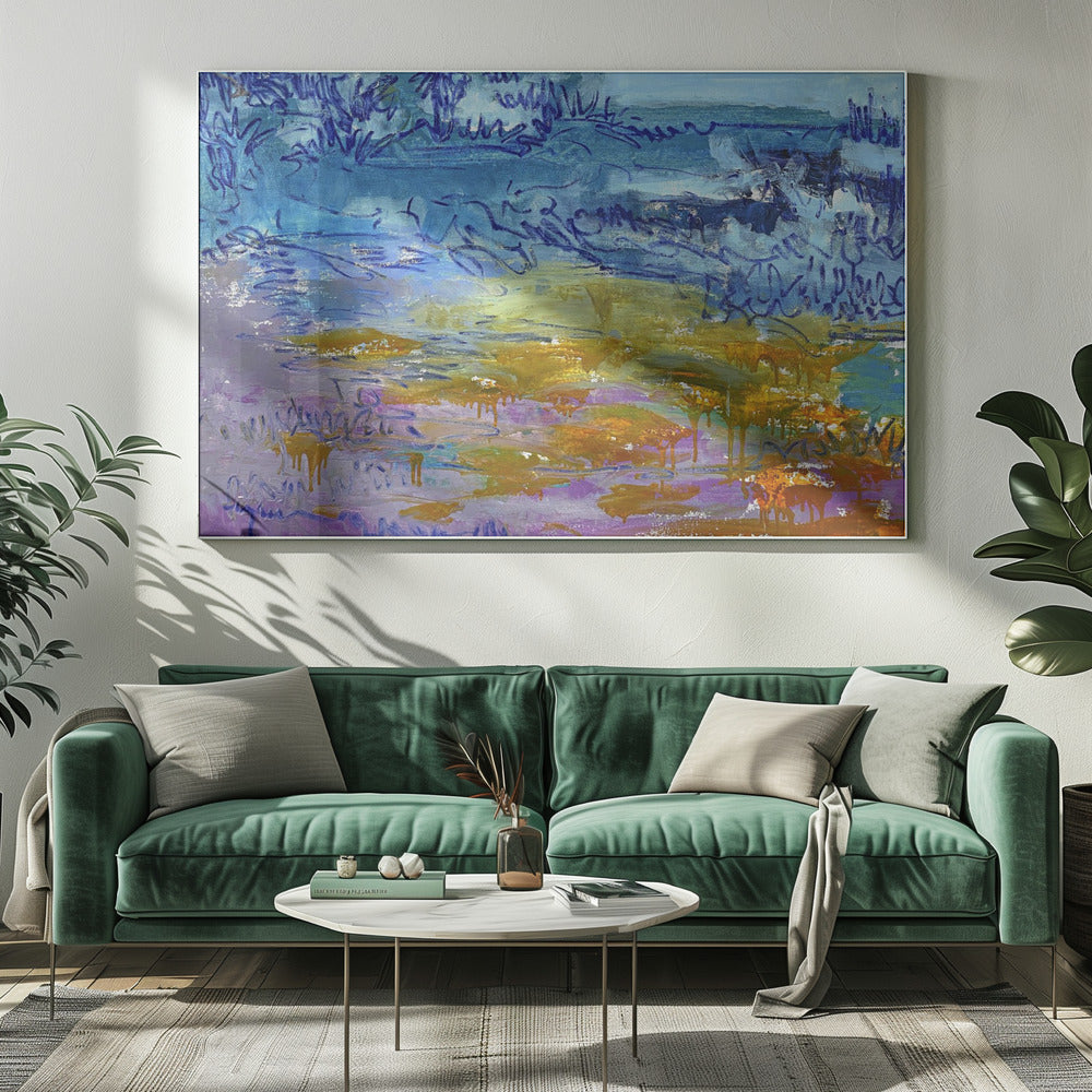 Expressionistisches farbenfrohes Abstraktes | Leinwand
