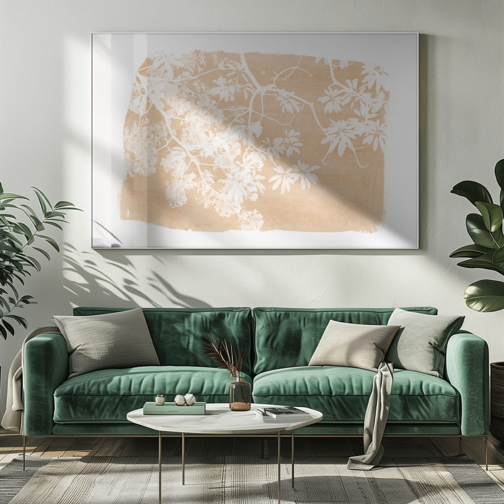 Orange Tree Foliage Silhouette | Canvas