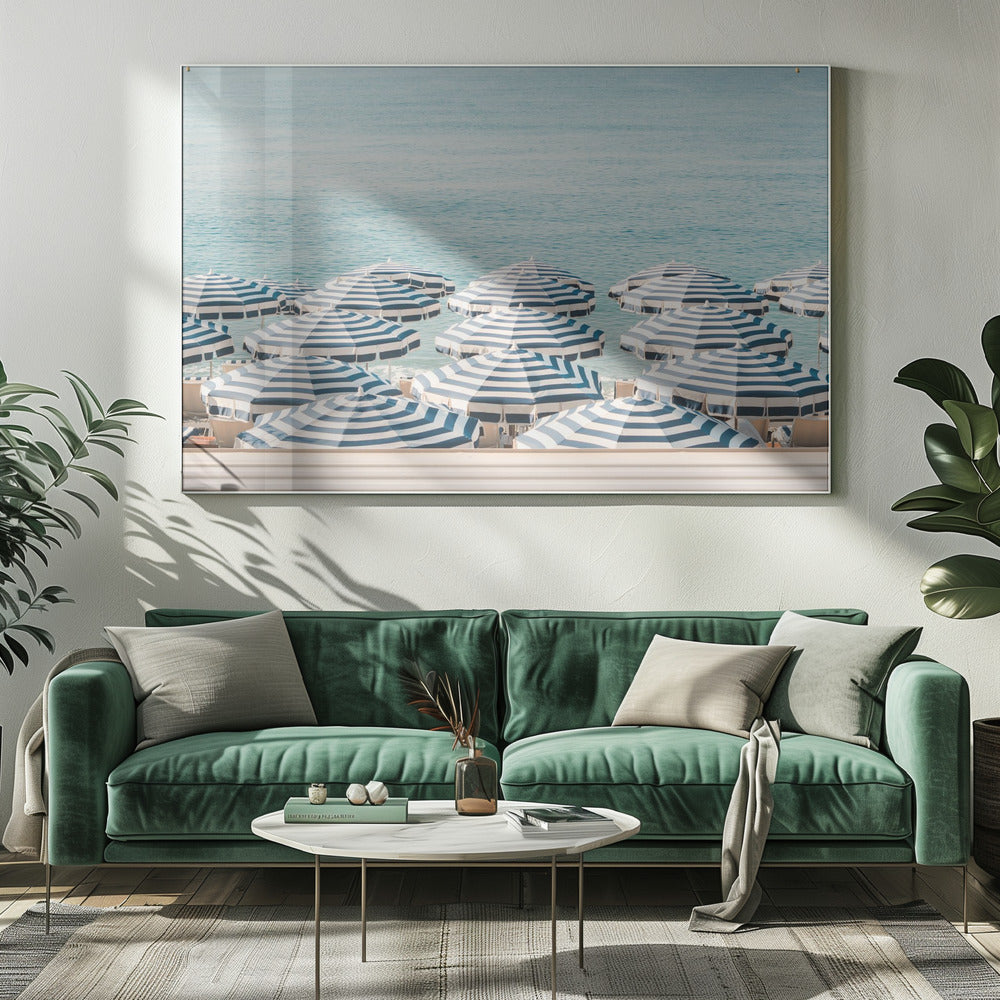 Gestreifte Strandschirme | Leinwand