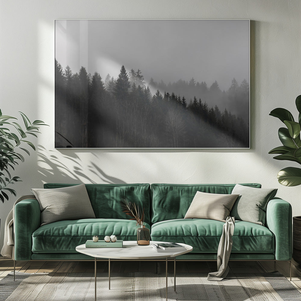 Nebliger Wald 7 | Leinwand