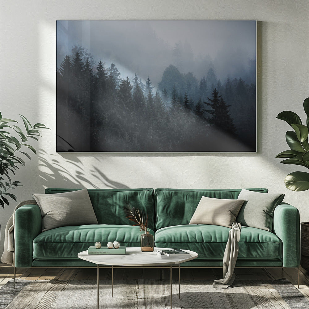 Nebliger Wald 5 | Leinwand
