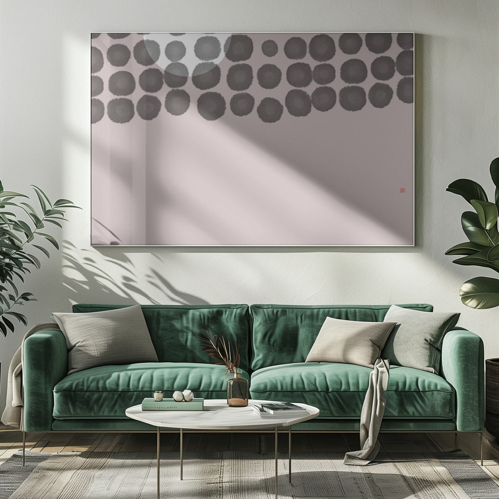 Versteckter Mond Nr. 3 | Hinter den Wolken | Leinwand
