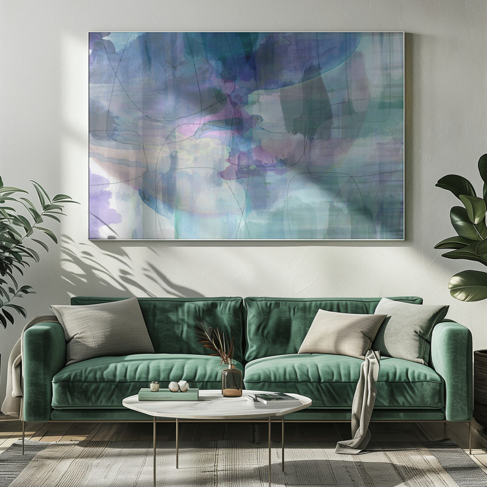 Aquarelle Blues 1 | Leinwand