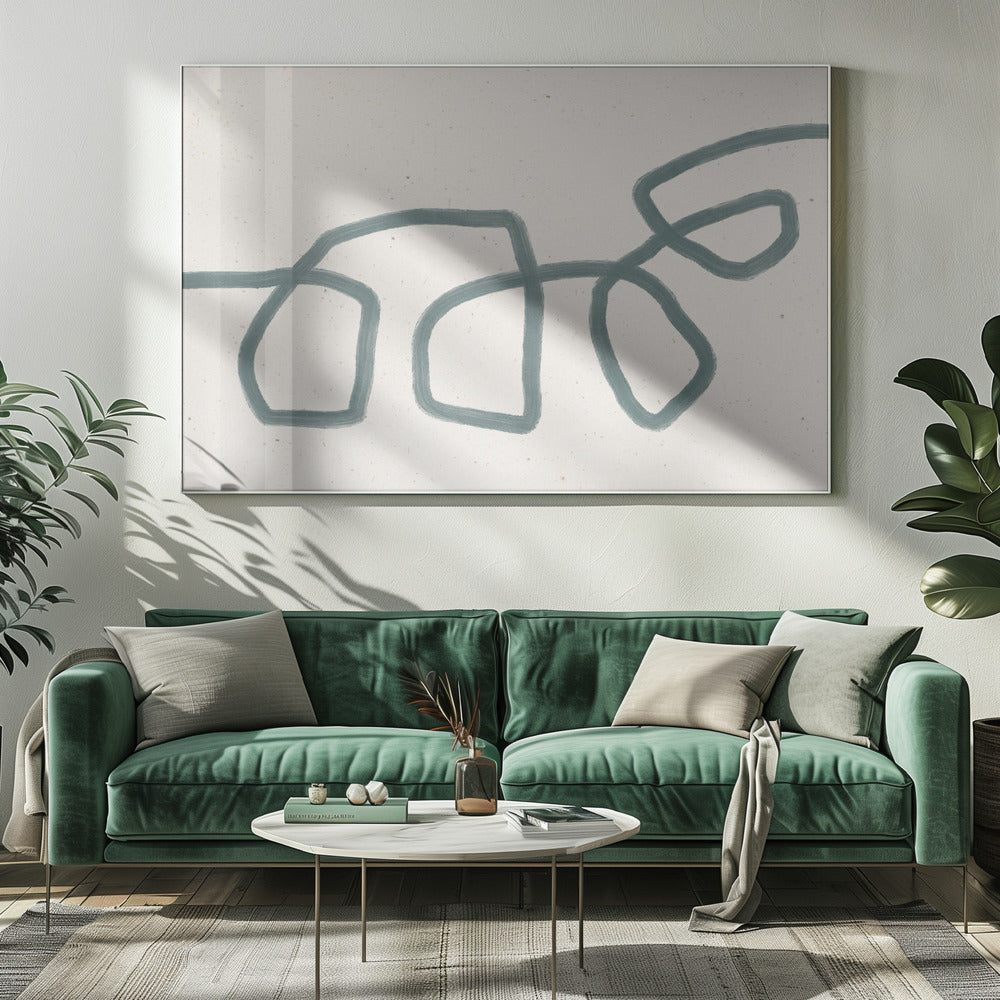 Minimalistisches Design mit Schleife | Leinwand