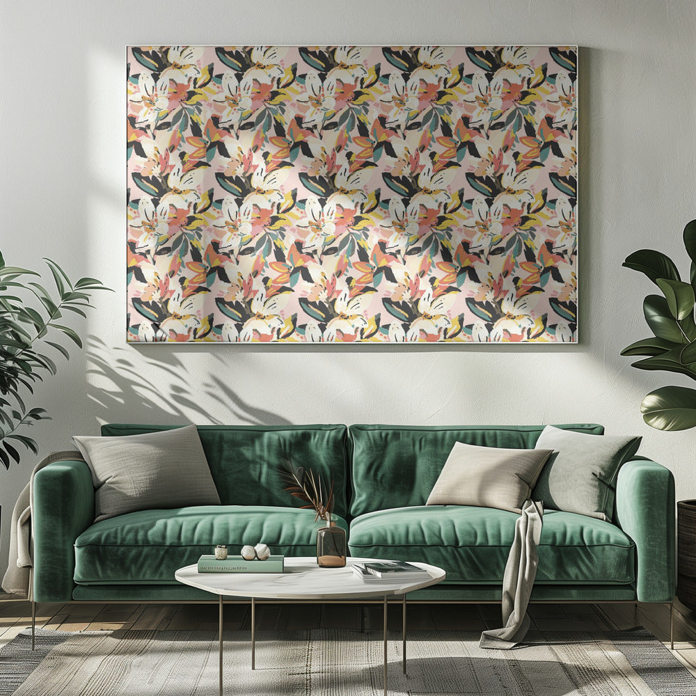Floral Fusion Bliss | Leinwand
